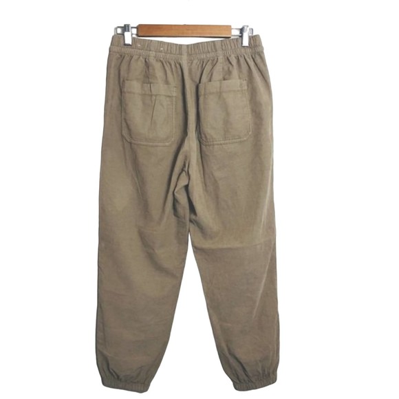 American Eagle Corduroy Jogger Pants US 6 High Waisted Corduroy Pull On Tan - Picture 3 of 13